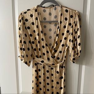 Zara Polka Dot Wrap Dress